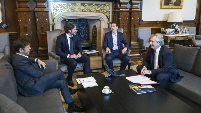Kiciloff mantuvo una reunión con el presidente en la Casa Rosada.