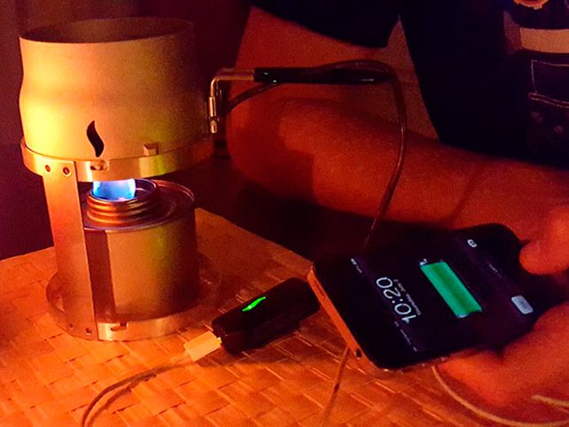 Cargá tu celular con fuego