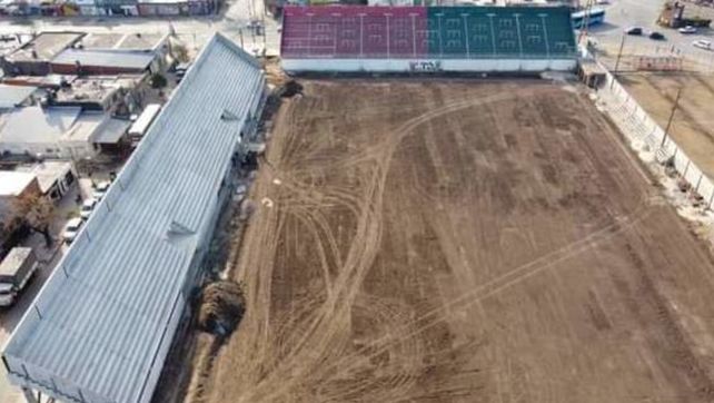 El nuevo estadio. Las dos tribunas ya están listas y en menos de 60 días podría inaugurarse.
