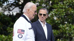 Joe Biden y su hijo Hunter.