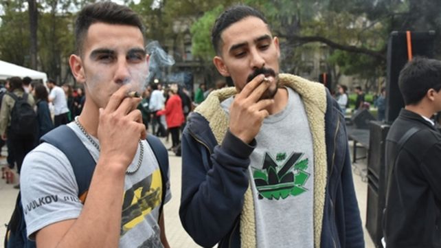 reclamo. Una de las tantas marchas procannabis realizada en Rosario.