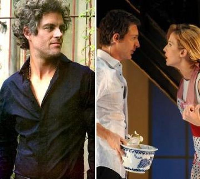 Mike Amigorena fue a ver a Carla Peterson al teatro