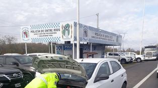 Ingresó en auto a Entre Ríos