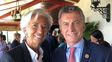 Mauricio Macri con Christine Lagarde del FMI. Foto: NA. Mauricio Macri con Christine Lagarde del FMI. Foto: NA.