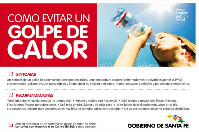 Informe meteorológico especial por altas temperatura: se esperan 41º