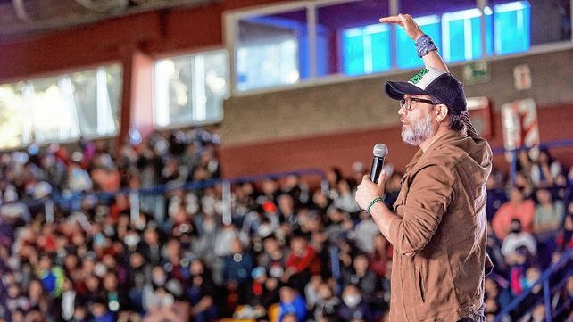 Convocatoria. En cada charla que brinda el actor