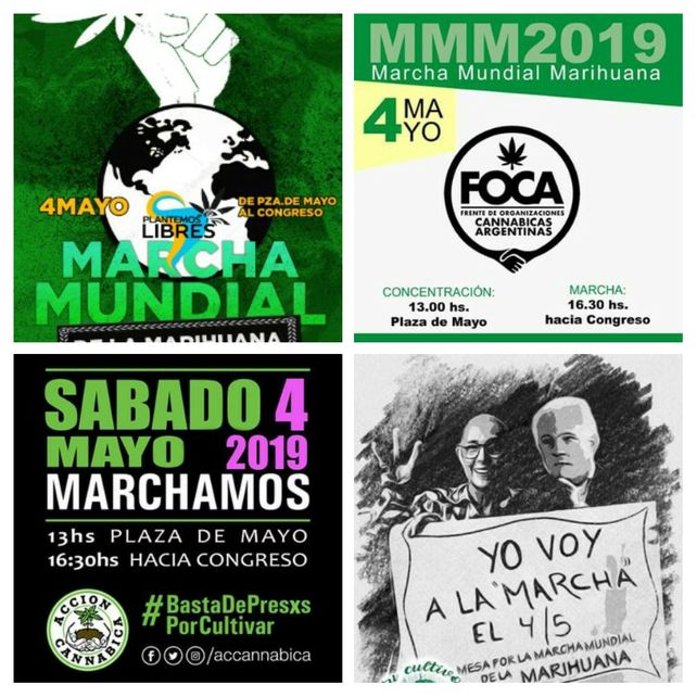 Mirá el mapa de las marchas por la legalización de la marihuana en Argentina