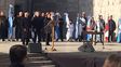 macri ya esta en el monumento para encabezar el acto por el dia de la bandera