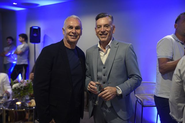 Los empresarios Sergio Hiskin y Marcelo Santana.