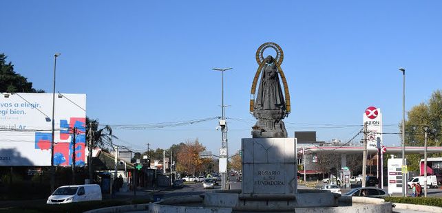 Una de las imágenes que tiene la ciudad. Está en Eva Perón y Wilde