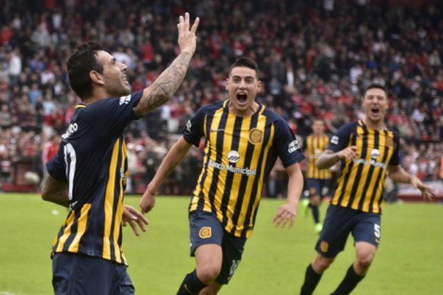 Germán Herrera sentenció la victoria 3-1 del Canalla ante la Lepra en mayo de 2017.