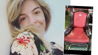 Dalma Maradona quiere el sillón que Newells le dio al papá