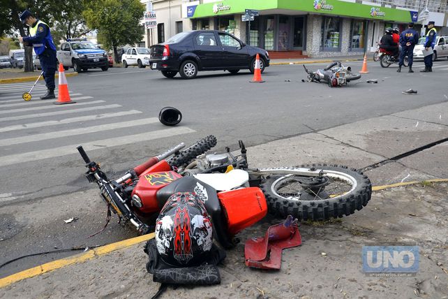 Choque de dos motos
