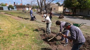 El Municipio construye un nuevo espacio público en barrio Unión y Trabajo