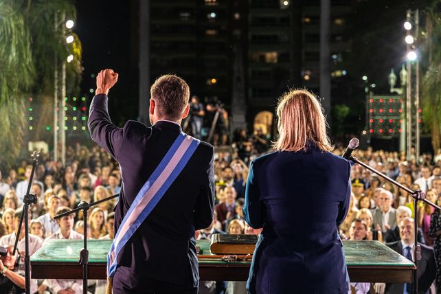 El radical junto a la vicegobernadora Gisela Scaglia.