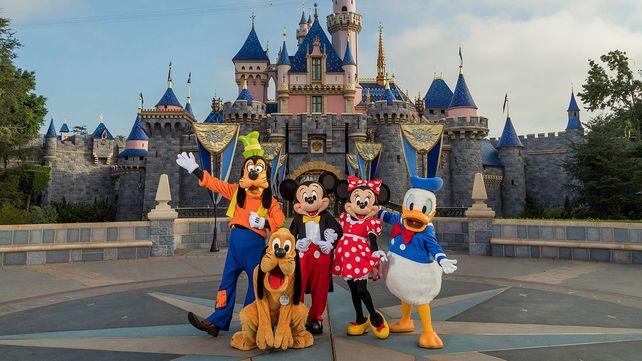 El centro de diversiones Disneylandia