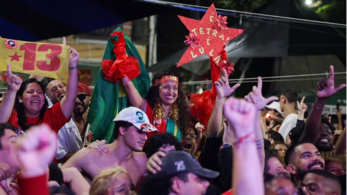 Los seguidores de Lula festejaron el triunfo en el balotaje.