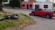 Victoria: un joven motociclista sufrió una grave fractura en un choque