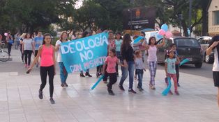 Santafesinos marcharon bajo la consigna Con mis hijos no te metas