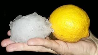Piedras de gran tamaño cayeron en el sur provincial