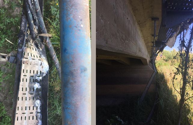 Vandalizaron una red de media tensión que abastece a la zona de la costa