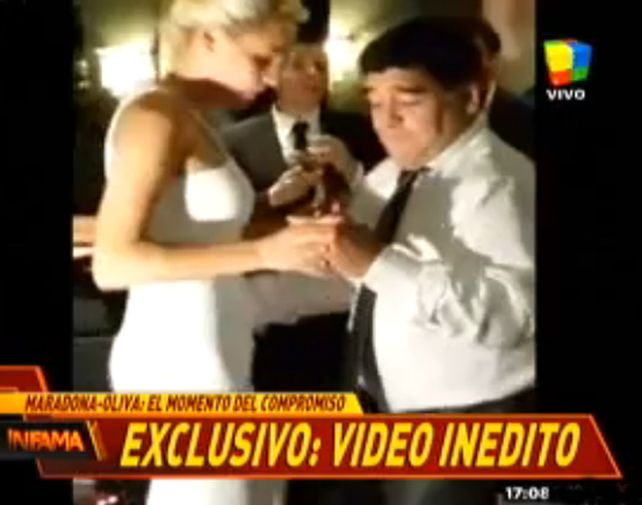 Las imágenes fueron difundidas esta tarde en Infama.