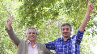 Alberto Fernández y Máximo Kirchner, cuestionado tras la derrota del oficialismo en las elecciones presidenciales.&nbsp; 