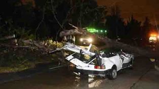 Cuatro muertos, daños y la mitad de Córdoba sin luz por un temporal