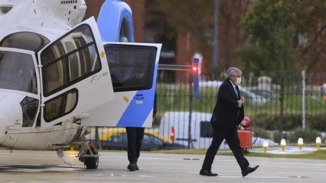 Alberto Fernández: Apuntaron a mi helicóptero con mira telescópica