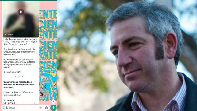 Vecinos de Concepción del Uruguay advirtieron haber recibido mensajes de Whatsapp de parte de una persona en nombre de un precandidato a la intendencia
