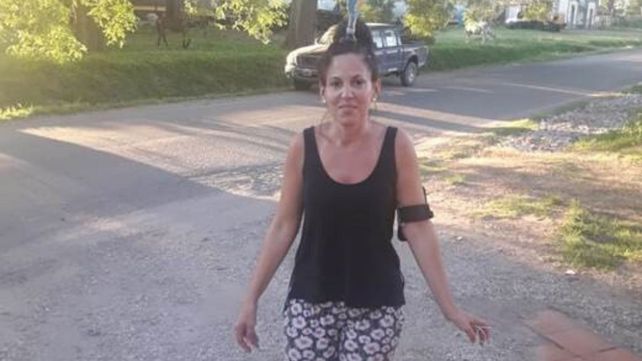 La mujer. Mariela es de San Lorenzo y estaba en Capilla del Monte.