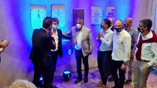El vicepresidente de Unión, Edgardo Zin, estuvo en San Juan en la definición de la Copa Diego Maradona.&nbsp;