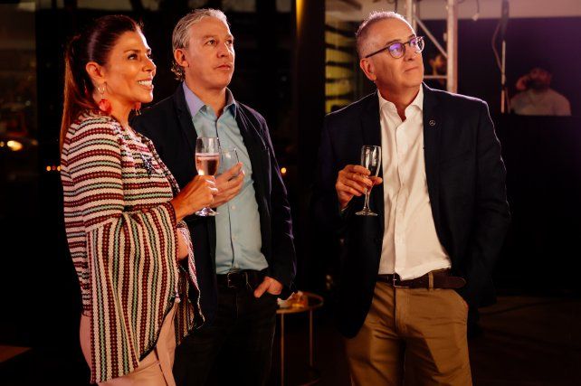 Mariela Spoto, Jorge Luchini y Roberto Gasparetti
