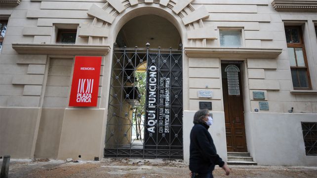 El frente del Centro de Detención Clandestina (ex SI) en la actualidad