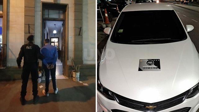 Un hombre detenido y un auto recuperado