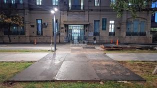 Corte en ambas manos de avenida Freyre por la instalación de la manga frente al Cullen