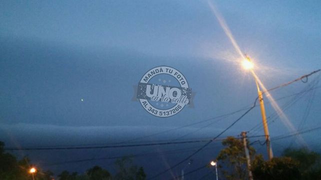 La imagen del radar cruza una banda roja al mapa de provincia