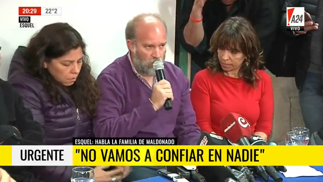 Sergio Maldonado: No podemos confirmar si es el cuerpo de Santiago