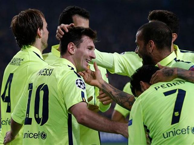 Messi marcó un doblete y es el máximo goleador de la Champions