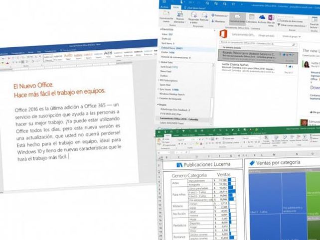 Microsoft presentó Office 2016