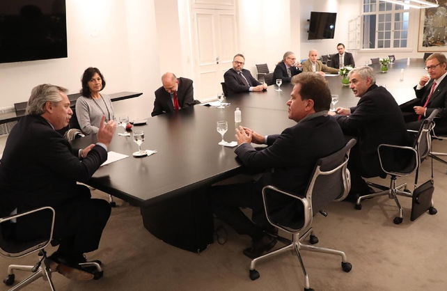 Alberto Fernández recibe a Sergio Nardelli, CEO de Vicentin