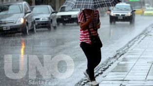 Alerta meteorológico para el centro y sur de Santa Fe por tormentas fuertes y caída de granizo