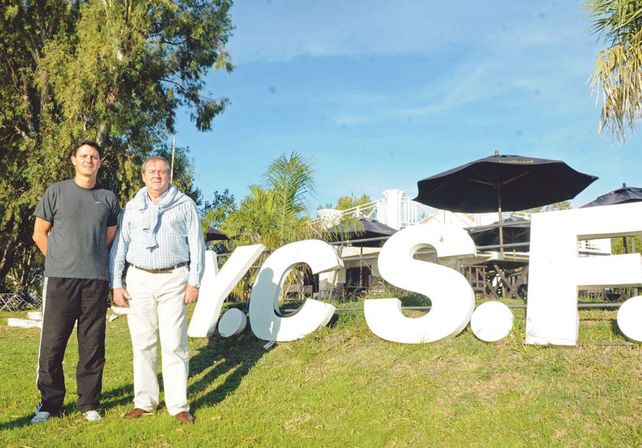 Identificados. Nicolás Vottero (sección velerista) y Luis Stellaci se enfocan en brindar lo mejor de los deportes náuticos en Santa Fe.