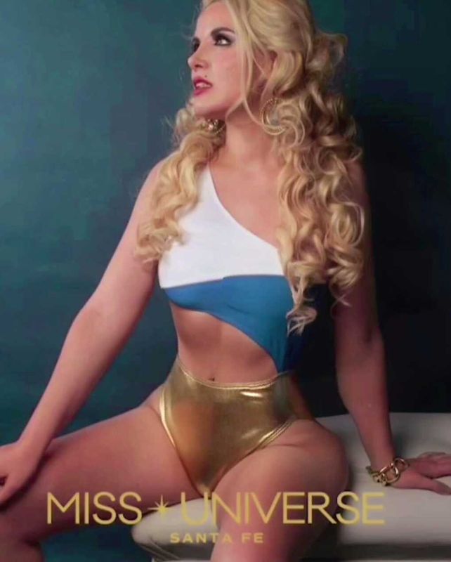 La presentación de la rosarina en el concurso de Mis Universo.