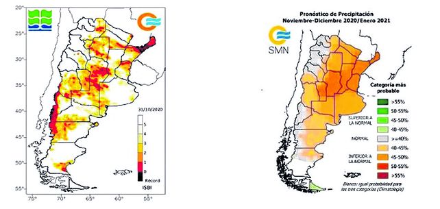 La Niña se consolida en 2020 con más escasez de lluvias