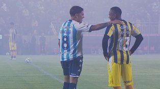 Juanfer Quintero le marcó un gol a Central en la victoria canalla por penales en los cuartos de final de la Copa de la Liga 2023.