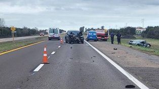 Choque trágico en ruta 14: falleció un remisero de Gualeguaychú y hay varios heridos
