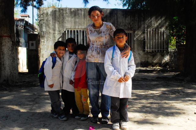 Una banda. Marisa junto a sus hijos Juan Ramón