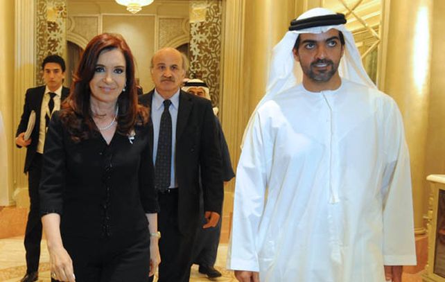 Cristina Fernández firmó acuerdos con el Sheik Hamed Bin Zayed Al Nahayan