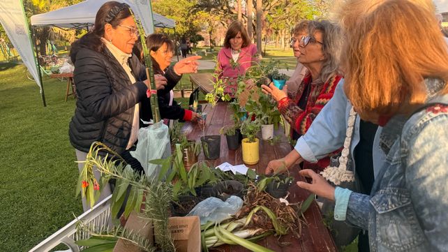Vecinos y huerteros de Roldán protagonizaron una jornada de intercambio y aprendizaje comunitario